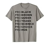 Queer Trans Science Choice Hacke, Schwarz / Braun T-S