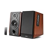 Edifier Studio R1700BT Bluetooth-Lautsprechersystem mit Infrarot-Fernbedienung 66Watt RMS, Regallautsprecher ideal für TV, PC, Tablet, Smartphone, Holzfarb