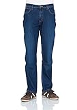 Wrangler Herren Jeans Texas Stretch - Regular Fit - Blau - Blue Times - Fine Blues - New Blue - True Blues, Größe:W 31 L 34;Farbe:New Blue (W121XN460N)