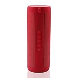 YTG Bester wasserdichter beweglicher Außen Lautsprecher Mini Column Box Sprecher-Entwurf (Color : Red)