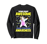 Down Right Awesome Down Syndrome Awareness Shirt Einhorn Fun Sw