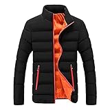 Zhiyao Männer Winter Warm Slim Fit Dicke Blase Mantel Freizeitjacke Oberbekleidung Herren Steppjack