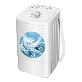 kleine waschmaschine 3kg frontlader Waschen All-in-One-kleine Waschmaschine, 4,2 kg Waschkapazität Einzelschlauchwaschmaschine, 170W Halbautomatische tragbare Waschmaschine kleine waschmaschine 3kg