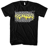 Graffiti Dortmund Herren T-Shirt | Stadt - Dortmund Skyline - Fussball - City - Dortmund Shirt - Ultras | Schwarz (S)