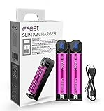 Efest - Li-Ion K2 USB Ladegerät für 2 Akkus 18650/18350/16340/26650/14500