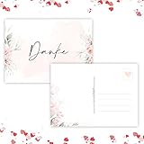 20 Dankeskarten Dankeskarte Postkarte Danke Karte Danke Dankeschön Karten, Danksagungskarten Hochzeit Vielen Dank