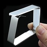 Nakeey 10pcs Edelstahl Tischdeckenklammer Garten Tischdeckenhalter Tischtuchhalter Tischtuchklammern Tischtuch Clips Geeignet für Desktop Zum Klammer Befestigen der Tischdeck