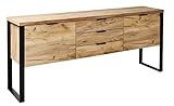 Amazon Marke - Movian Ems - Sideboard mit 2 Türen und 3 Schubladen, 180 x 39,5 x 76,2 cm, Kerneiche-Effek