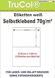 200 Etiketten 210x148mm selbstklebend, 2 Stück auf einem Blatt A4-insgesamt 100Blatt, allround-Qualität weiss Etiketten für Online Frankierung Versandetiketten DHL Hermes Klebeetiketten Paketlabel Paketaufkleber Versandlabel Paketetiketten Adressaufkleber Adressetik