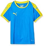 PUMA Unisex Kinder, LIGA Jersey Jr Jersey, Electric Blue Lemonade-Yello, 116