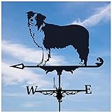 ZHENGRUI Dächer Wetterfahne Hund Windfahne Garten Im Freien Eisen Kunst Dekor Europäische Art Wetterfahne Edelstahl Dachverzierung,F