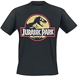 Jurassic Park Classic Logo Männer T-Shirt schwarz XL