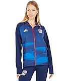 adidas Damen Usa Volleyball Aufwärmjacke, Damen, Jacke, Usa Volleyball Warm-up Jacket, Team Navy Blue/Glory Blue, Einheitsgröß