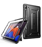 SUPCASE Hülle für Samsung Galaxy Tab S7 Plus (12.4'') Case 360 Grad Schutzhülle [Unicorn Beetle Pro] Support S Pen Laden mit Displayschutz, Schw