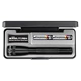 Mag-Lite LED Mini Maglite Pro + Taschenlampe mit 245 Lumen inkl. 2 Mignon-Batterien, schwarz, im Etui, SP+P017