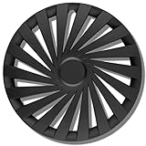 Radkappen schwarz 15 Zoll Imperium Radzierblenden 4er Set von 14-17 Zoll - Radblenden für die meisten Automarken und Stahlfelgen - Zierkapp