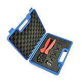 Haushaltshandwerkzeuge Kombi-Crimpzangen-Set mit 4 austauschbaren Matrizensätzen und einem Crimpzangen-Kit for Elektriker Reparatur elektrischer Schaltk