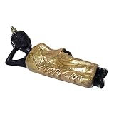 BESPORTBLE Liegestütze Buddha- Statue Sleeping Resting Buddha Figur Religiöse Buddha- Skulptur Buddhistische Tempel- Andenken für Home Büro- Dek