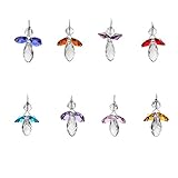 Kristall Schutzengel Anhänger hängen Sonnenfänger Regenbogenhersteller Fensterdekoration, 8 Stück