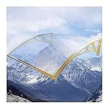 LIXIONG Classic Überdachung Regenschutz Haustür, Haustürvordach Vordach aus Polycarbonat, Halterung Aluminiumlegierung, Wasserdicht Wandhalterungen Pultbogenvordach, Größenanpassung