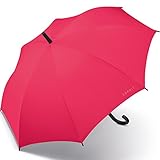 Esprit Damen Stockschirm Automatik in modischen Farben Frühjahr 2017 - berry pink