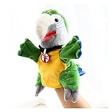Handpuppen Simulation Weiche Vogel Papagei Plüschhülse Hand Puppe Gefüllte Puppe Spielzeug Kinder Geschenk Finger Puppen Hand Puppen Erzählen Geschichte für Kinder (Color : Green)
