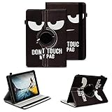 NAUC Tablet Tasche kompatibel für Medion Lifetab P7331 P7332 E7331 Schutzhülle Standfunktion 360° Drehbar Universal Case, Farben:Motiv 1