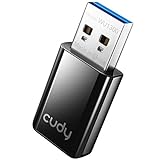 Cudy WU1300 AC 1300Mbit/s WLAN USB 3.0 Stick, 400+867Mbit/s USB WLAN, 5 GHz / 2,4 GHz, USB 3.0 für höhere Geschwindigkeit, kompatibel mit Windows Vista / 7/8/8.1/10, Mac OS