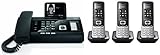 Siemens Gigaset DL500A SET mit 3x S850H Mobilteil - analog, Anrufbeantworter, Bluetooth® ECO DECT, schw