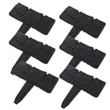 DERGH Beeteinfassung, Stein-Effekt, Rasenkante, Pflanzenbegrenzung, Beetzaun, Spleißen, Simulationsstein für Blumenbeet, Graseinfassung, 10 Stück