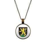 Mylery Hals-Kette mit Motiv Stadt-Wappen Flagge Heidelberg Bronze 28