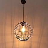 ZAKRLYB Industrielle Retro Restaurant Hängen Licht Amerikanische Kreative Eisen Einzigen Kopf E27 Kronleuchter Persönlichkeit Cafe Bar Dekorative Pendelleuchte Hause Wohnzimmer Einstellbare Deck