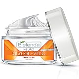 Bielenda Neuro Glicol - Gesichtscreme - Die Haut wird tief revitalisiert - Falten werden glättet Verfärbungen reduziert - Neuro Glicol + Vit. C Peeling Gesichtscreme - Korrektor für Nacht - 50