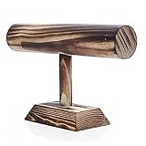 GOUJI Liupin Store T-förmige Holz Basis Halskette Armband Schmuck Display Rack Watch Schmuck Lager Rack Display Prop Schmuck Rack (Color : Wood Color)