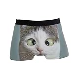 FORMRS Herren Unterwäsche Funny Cat Men Boxer Slip Comfort Soft Boxer - Mehrfarbig - S