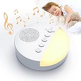 GOKCL White Noise Machine, Einschlafhilfe Weißes Rausche maschine 20 Natürliche Beruhigender Geräuschen Timer Lautsprecher Schlaflosigkeit Artefakt, Geeignet für Zuhause, Büro, Reisen, BabyS