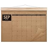 Norjews Kalender 2021-2023, 18-monatiger Familienplaner Kalender, Dickes Kraftpapier Wandkalender, Schreibtischunterlage Kalender Sep. 2021 – Feb. 2023 (42 x 31cm)