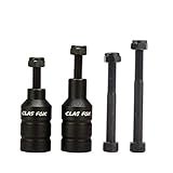 CLAS FOX Pro Stunt Scooter Pegs CNC Aluminium Pegs mit 4 starken Achsen Hardware für Kick Stunt Scooter Freestyle Stunt Scooter (schwarz)