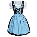 Lolita Dress Damen Dirndl Trachtenkleid Oktoberfest Karneval DienstmäDchen KostüM Sexy GroßE GrößEn Gothic Kleidung Damen Oberteil Cosplay Sexy D