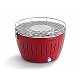 Lotusgrill Grill mit Ventilator, schnell aufheizend, rauchfrei, Rot (Blazing Red)