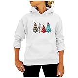 Zilosconcy Weihnachtspullover Damen Lang Weihnachtskleid Damen Weihnachtspulli Damen Lang Pullover Herren Ohne Kapuze Weihnachts Hoodie Christmas Jumper Licht Mit Weihnachtsdruck Weihnachts T