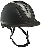 HKM 4719 Reithelm Carbon Art, Reiterhelm Reitkappe, matt schwarz, Unisex L / XL