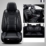 Cungko Auto-Sitzbezüge Set Universal Schonbezüge für Honda Hr-V/Integra/Jazz/Legend/Logo/Prelude/Shuttle/Stream Vordersitze Rückbank Autozubehör.Schw
