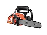 Black+Decker Elektro-Kettensäge (2200W, 45 cm Schwertlänge, 12,5 m/s Kettengeschwindigkeit, rückschlagarm Kettenbremse) CS2245