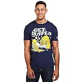 The Simpsons Herren Get Duffed T-Shirt, blau (Marineblau), XXL