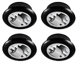 Gedotec Möbelrolle zum Einbohren Transportrollen ohne Bremse | Gesamt-Ø 54 mm | Lenkrolle Kunststoff | Stollenrolle mit 50 kg Tragkraft | MADE IN GERMANY | 4 Stück - Möbel-Gleitrolle zum E