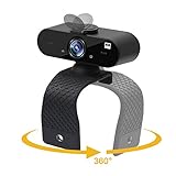 0BEST Webcam 1080P Full HD mit Omnidirektionalem Mikrofon, USB-Webcam mit Sichtschutzdeckel, Autofokus, kompatibel mit Windows789, Mac OS, V