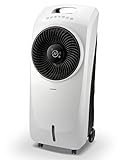 Thomson WT250 Luftkühler mit Wasserkühlung-3-in-1 Klimagerät (Air Cooler, Luftbefeuchter & Ventilator), 3 Stufen & 2 EIS-Packs, Raumkühler mit Fernbedienung, Farbe, Weiß-Schw