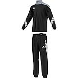 adidas Bekleidung Fußball Pre Trainingsanzug, Black/Silver/White, S