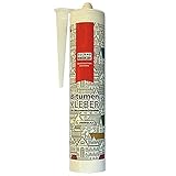 PROFI Dach Dicht Reparatur Bitumenkleber Schindelkleber Kaltkleber Dichtstoff Bitumendichter schwarz Kartusche 310ml hohe Hitzebeständigkeit 110°C